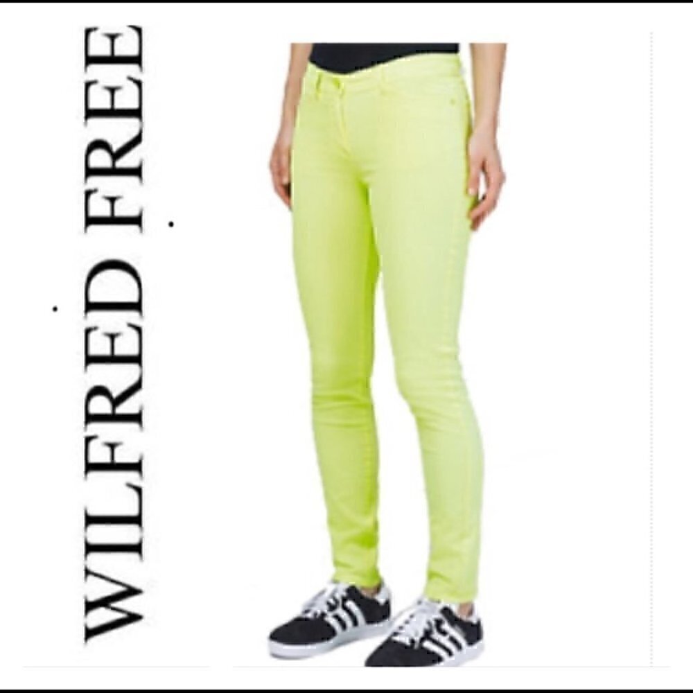Aritzia Wilfred Free Neon Aroha Pants NWT
